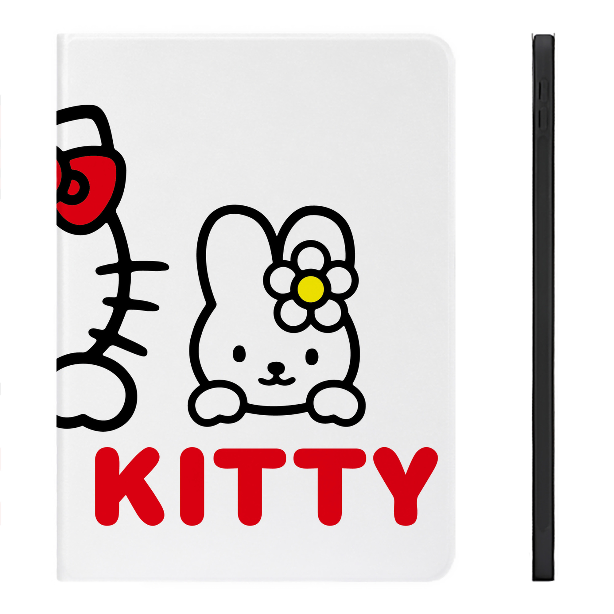 （画像用） Hello Kitty ハローキティ IPadケース ペンホルダー付き ブックスタイルデザイン